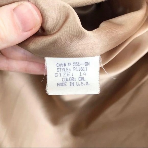 Pendleton Vintage Camel Wool Coat Jacket, 14 - Picture 4 of 6